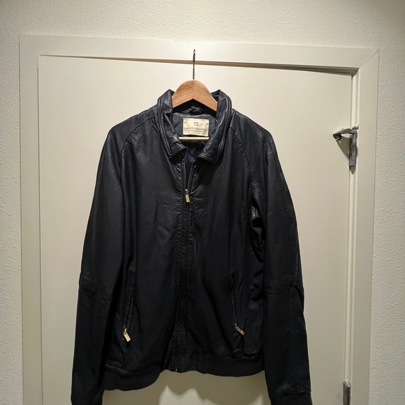 Men’s Scotch and Soda Leather jacket, size large - Picture 8 of 9